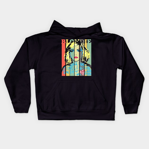 Blondie - Retro Fan Kids Hoodie by Veljam